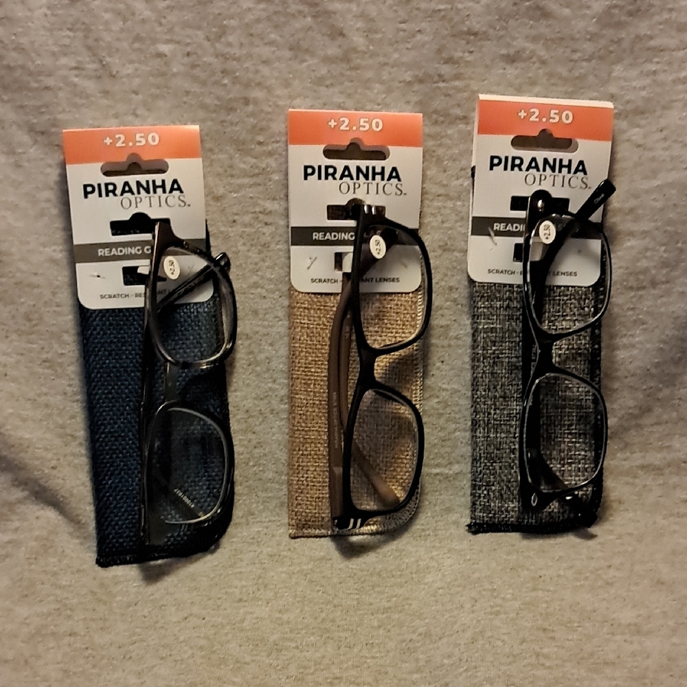 Men's Reading Glasses - Black, Brown, Gray